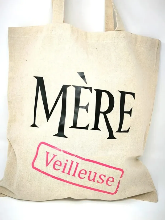 Tote Bag Mère veilleuse rose