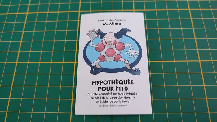Titre de propriété M. Mime pièce détachée jeu de société Monopoly Pokémon édition de Kanto #C43 - photo numéro 2