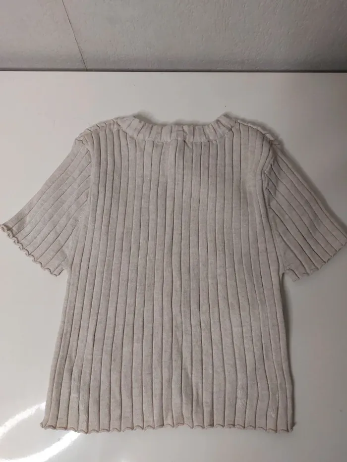 Hau manche courtet beige H&M enfant