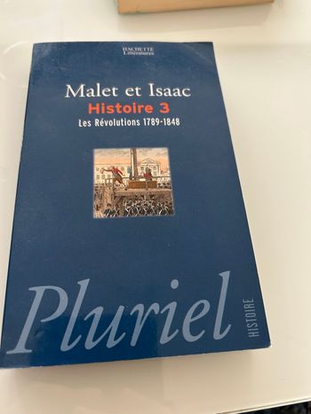 Livre Malet et Isaac histoire 3 les révolutions 1789 - 1848