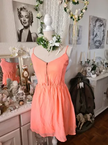 Robe orange Bershka Taille 38