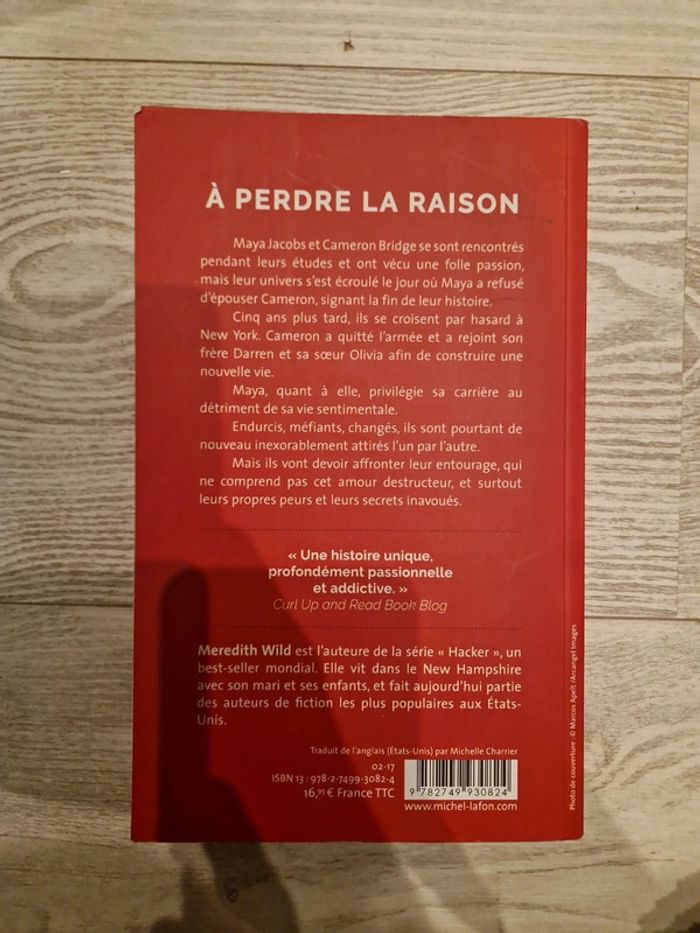 A perdre la raison de Meredith Wild 🌸 romance - photo numéro 2