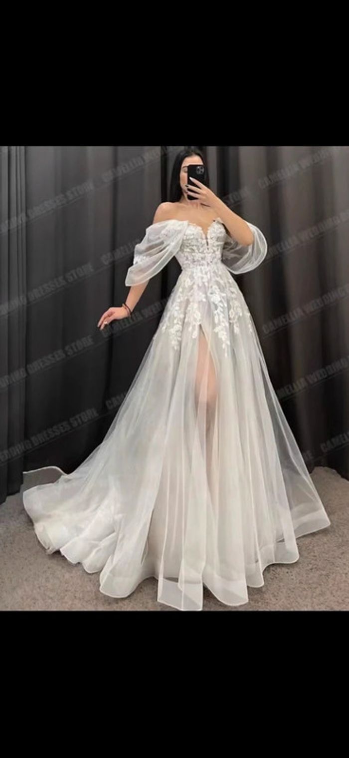 Magnifique robe de mariée blanche neuve taille 36 - 38 - photo numéro 6