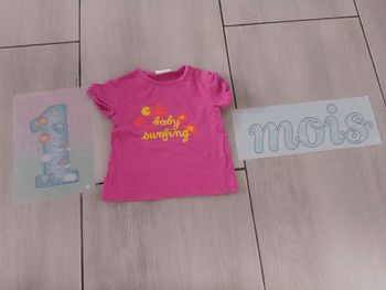 t-shirt 1 mois