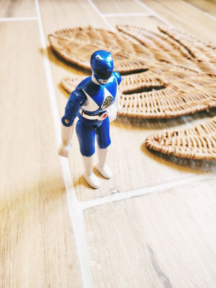 🙅 Power rangers mighty morphin figurine ranger bleu année 1993 - photo numéro 4