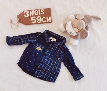 Chemise 👣 du pareil au même, 3mois