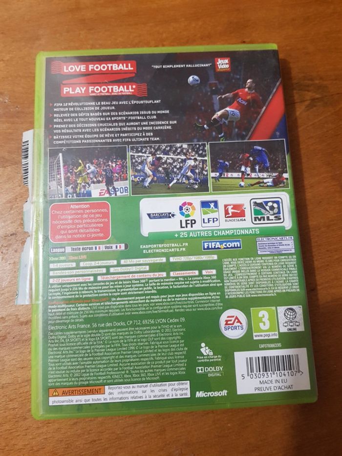 Jeu Fifa 2012 Xbox 360 - photo numéro 2