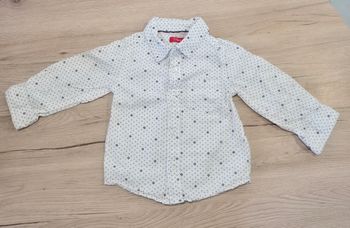 Chemise blanche logo bleu, Tissaïa, 18 mois
