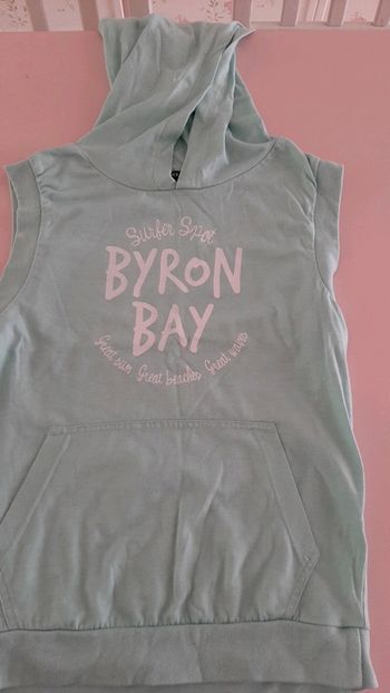 T shirt sans manche 10 ans garçon vert menthe