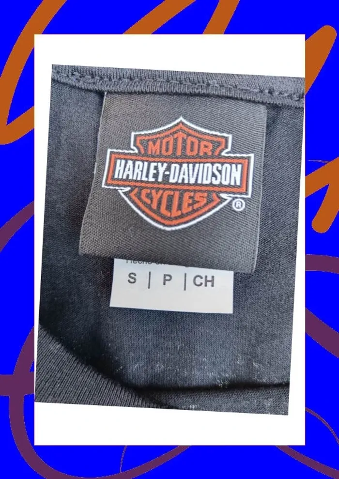 Tee shirt manches courtes S Harley Davidson - photo numéro 3