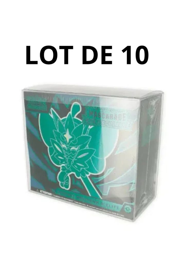 Pokémon - Lot de 10 protection ETB Phoenix Shield NEUF