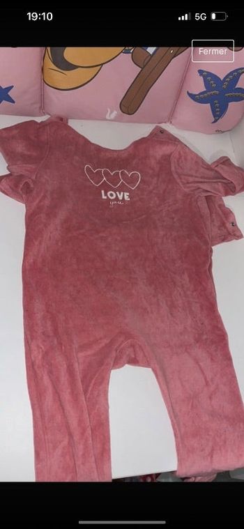 Pyjama bébé fille taille 18 mois