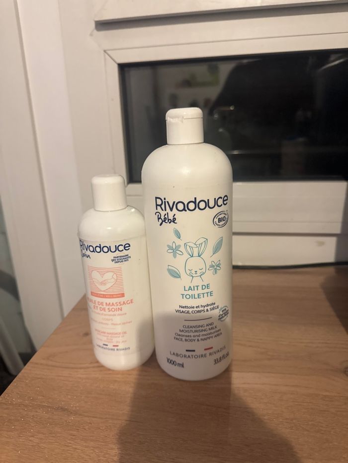 Lait de toilette + huile de massage Rivadouce bio - photo numéro 1