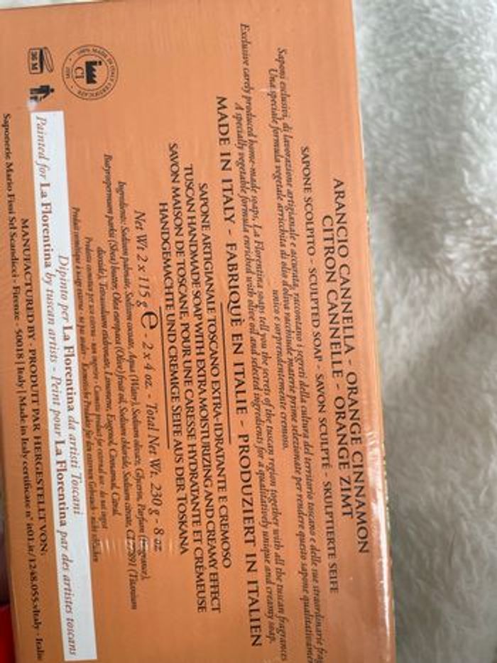 Coffret savons la florentina orange canelle artisanal - photo numéro 3