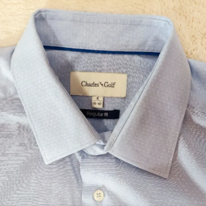 Chemise bleu regular fit - Charles le golf - Taille 4 A1256 - photo numéro 4