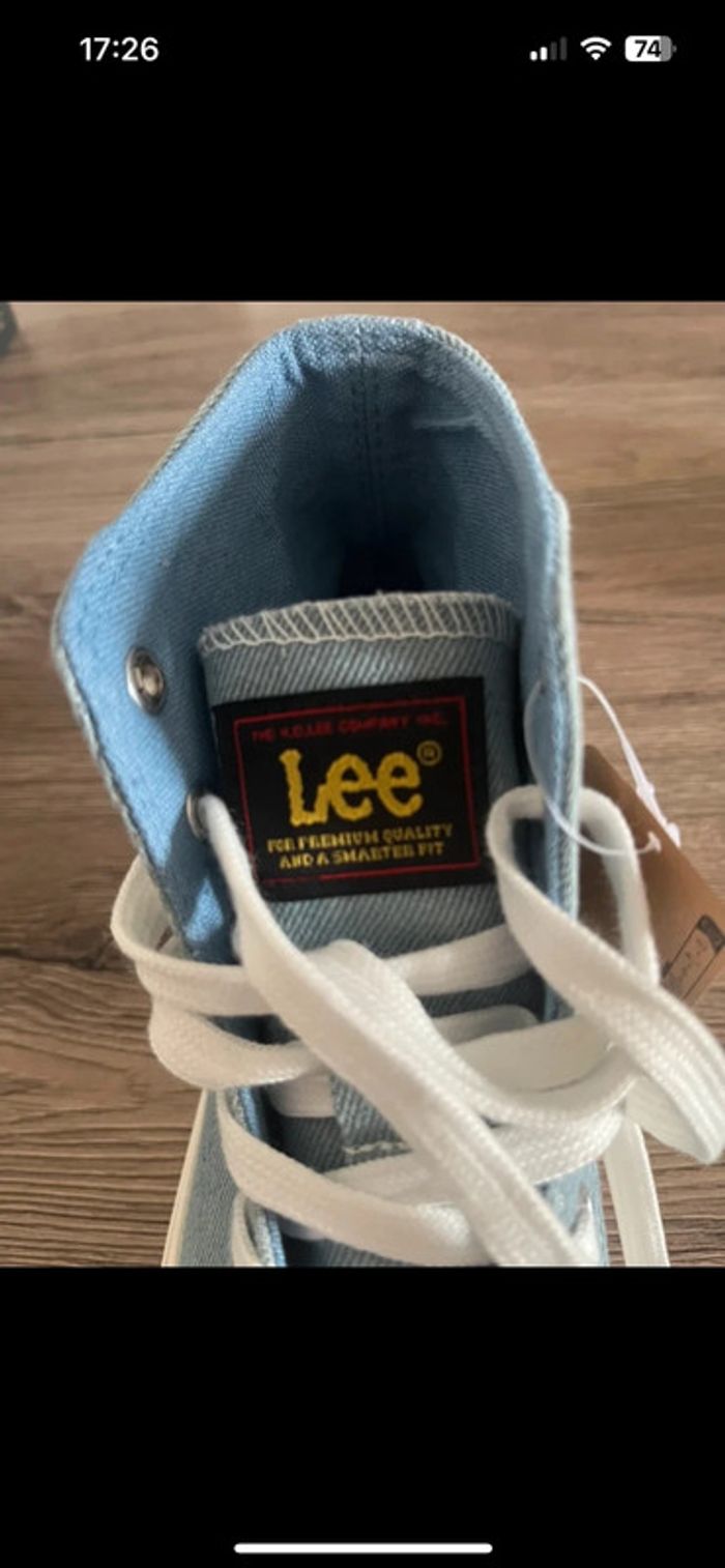 Baskets montantes Lee 37 - bleu jean clair neuves rentrée - photo numéro 9