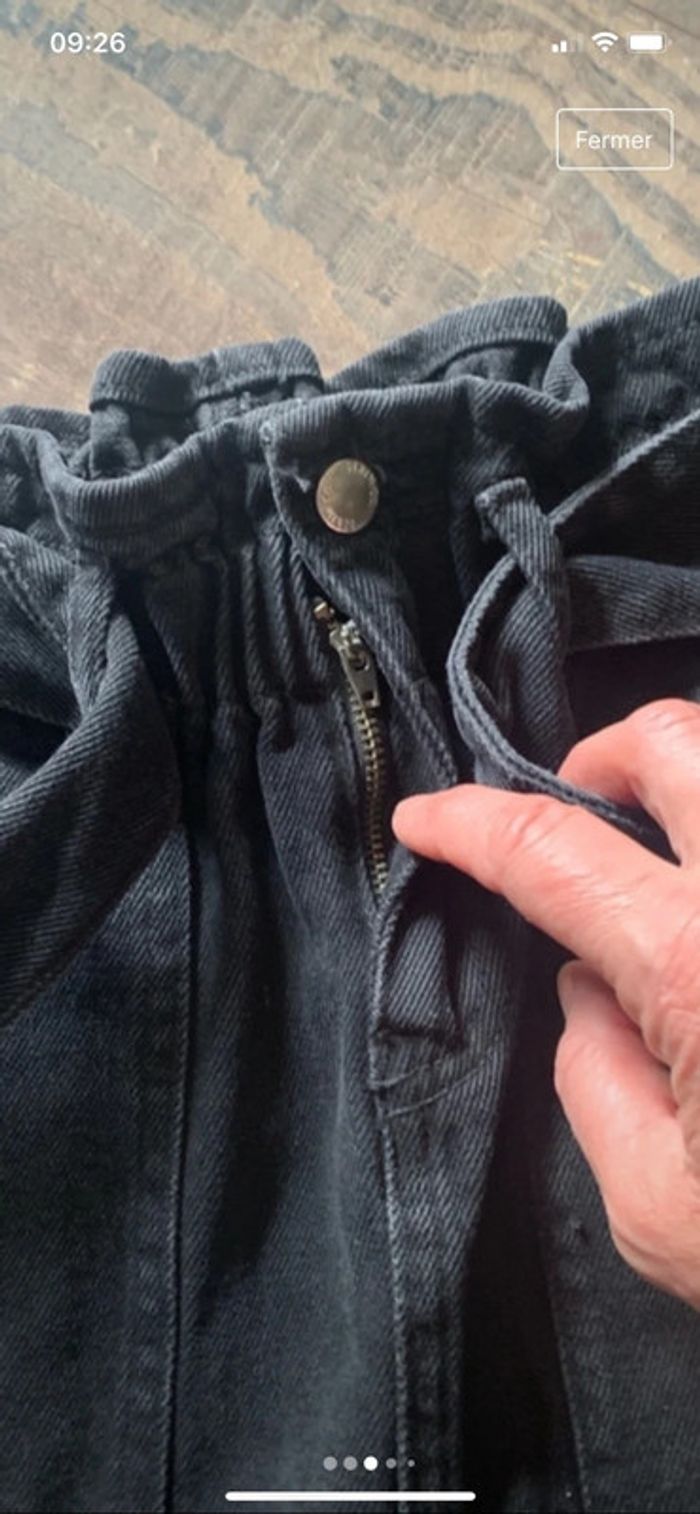 Jupe noire jeans - photo numéro 3