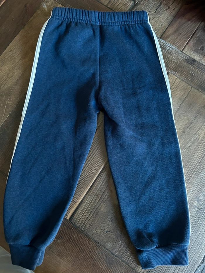 Jogging survêtement adidas garçon 24/36 mois bleu marine coton - photo numéro 4