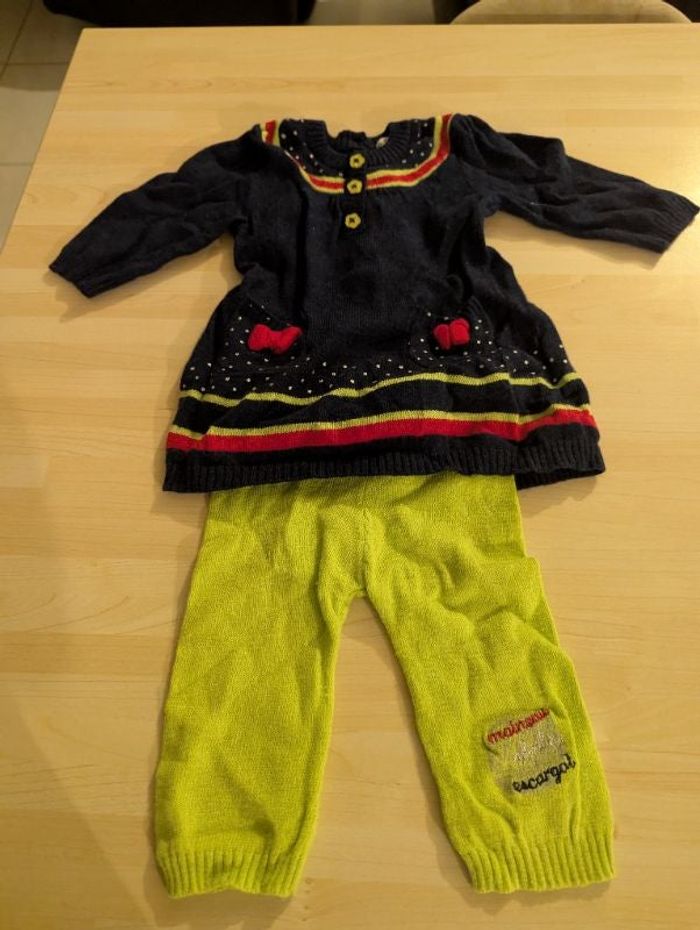 Ensemble robe et calçon fille