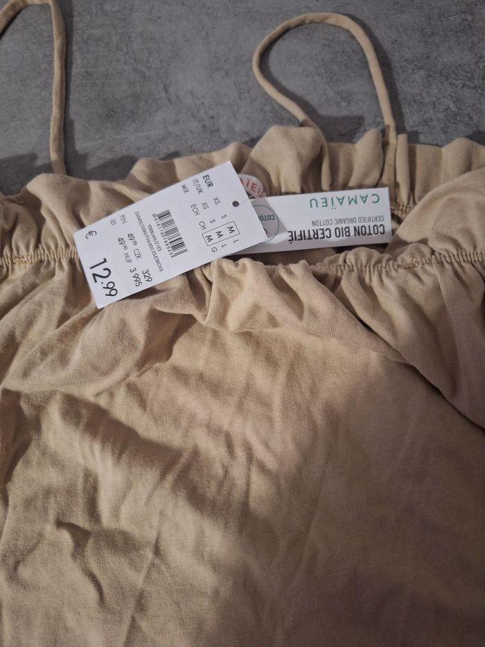 Top camaïeu bretelles spaghetti taille M - photo numéro 2