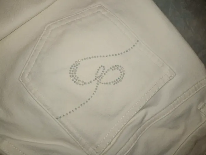 Jean blanc slim Escada taille 38 - photo numéro 2