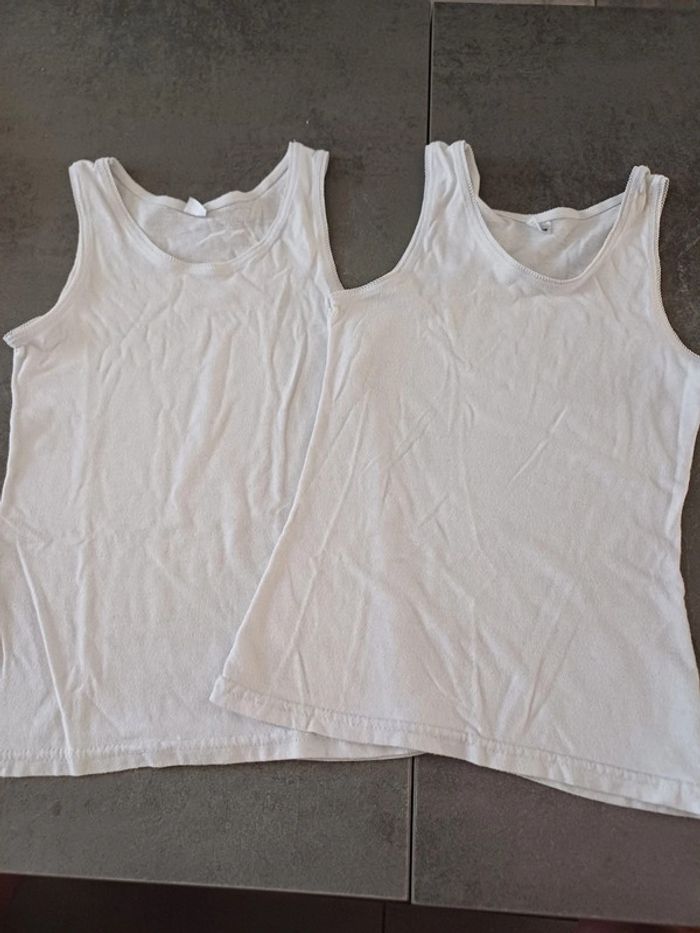 Lot débardeurs blanc