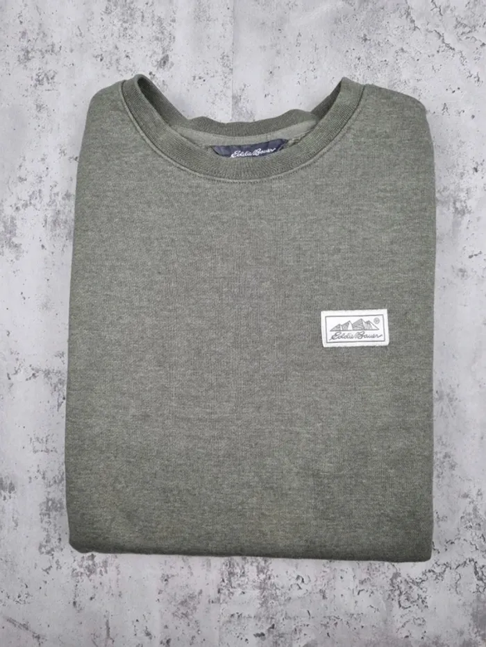 Sweat kaki Eddie Bauer – Taille XL Hommes (mesures en photos) - photo numéro 2