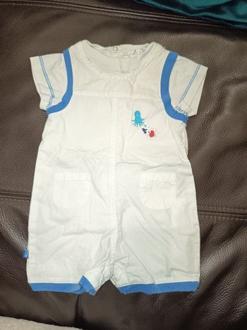 Combishort mixte 2 en 1, OBAIBI, taille 1 mois 