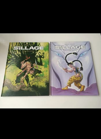 Lot de 2 BD sillage : "collection privée" et " a feu et a cendres"