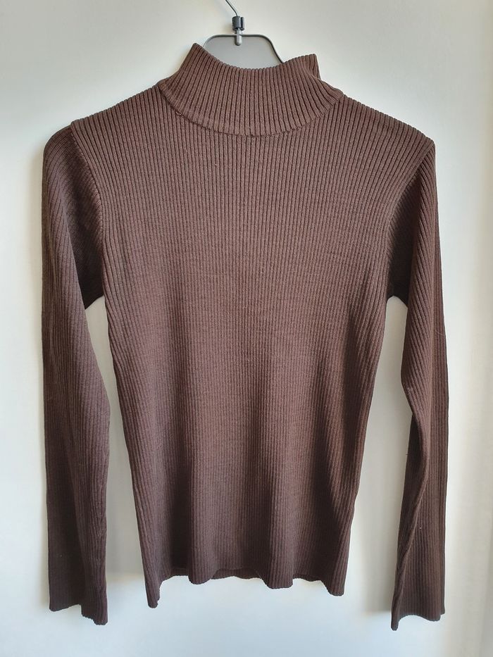 Pull ras cou femme M