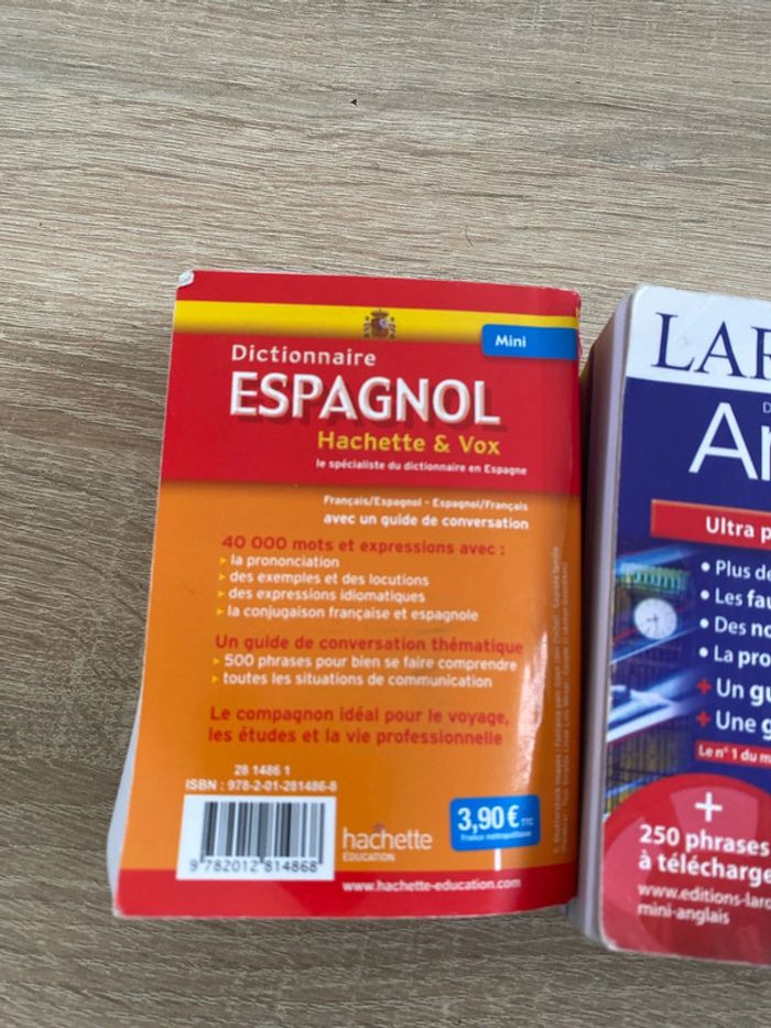 Lot de deux dictionnaires espagnol et anglais - photo numéro 6