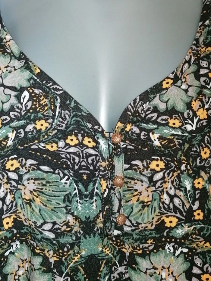 Robe kaki fleuri 42 - photo numéro 5