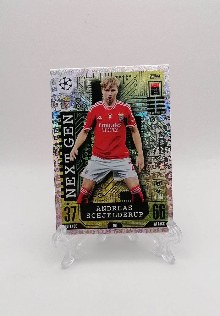 Carte Match Attax 2023-24 NEXT GEN Andreas Schjelderup n°405 SL BENFICA.