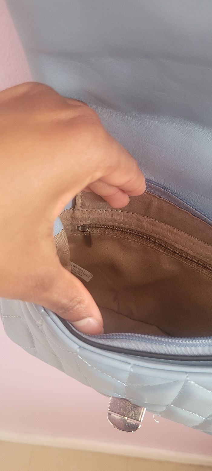 Sac à bandoulière baby blue - photo numéro 6