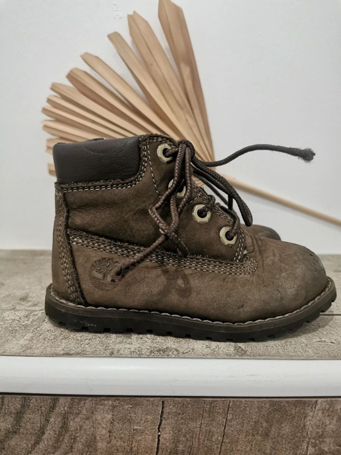 🌿Timberland Bottines courma kids traditional marron taille 22 - photo numéro 4