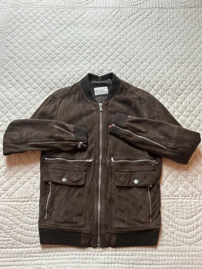 Veste en daim véritable IKKS