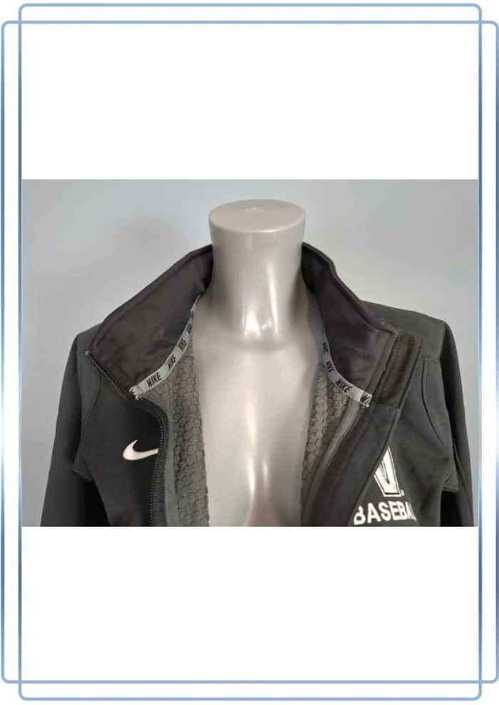 Veste a capuche vintage full zip nike femme taille M noire - brodé - photo numéro 7