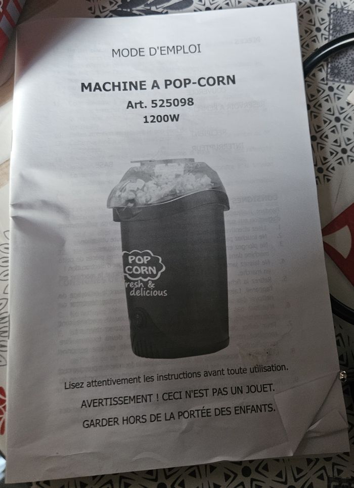 Machine à pop corn - photo numéro 7