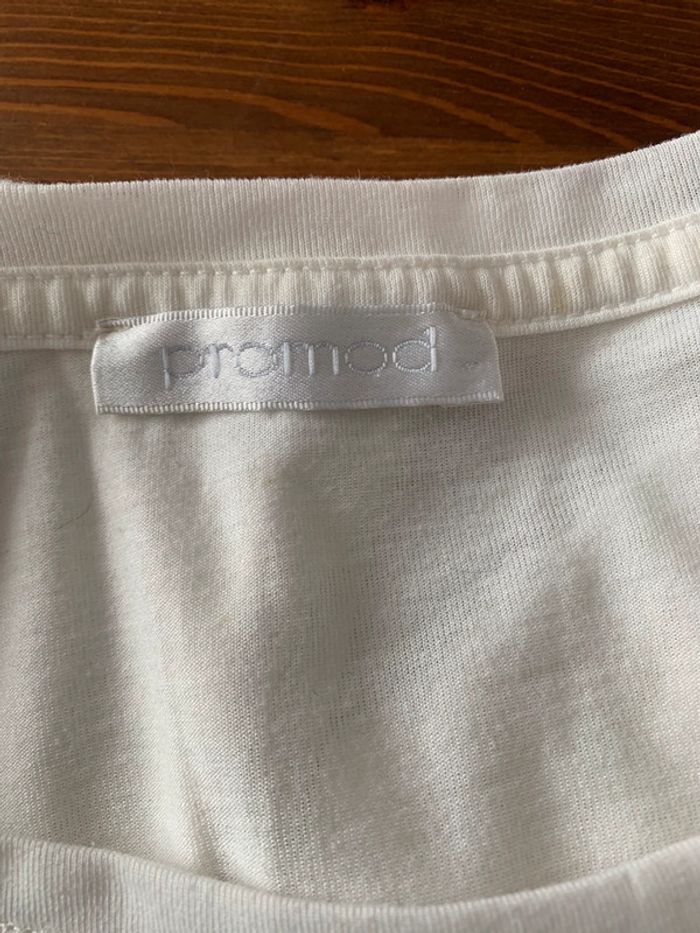 T-shirt Promod blanc T40 - photo numéro 3