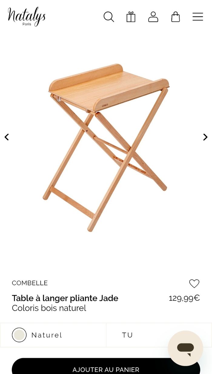 Combelle - table à langer pliante Jade - photo numéro 4