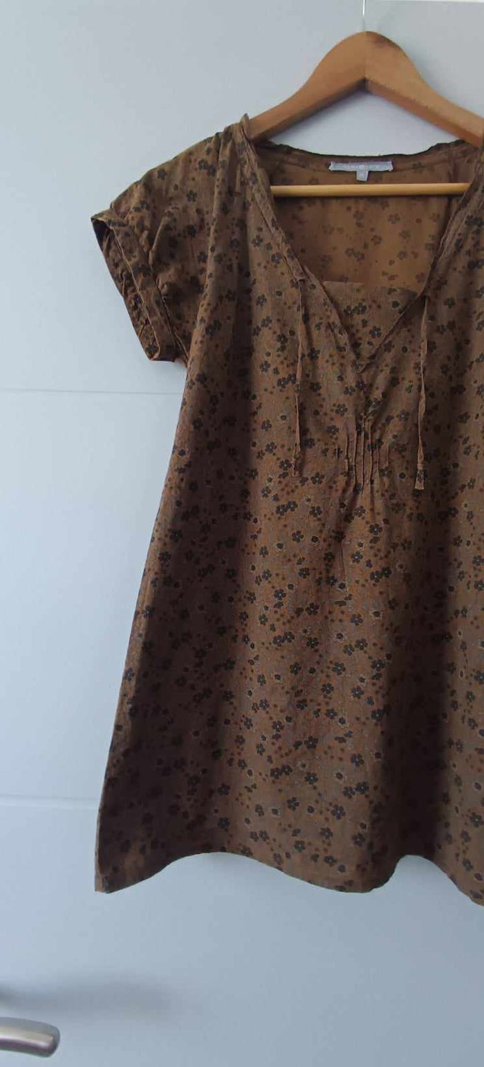 Blouse fleurie manches courtes "Somewhere" Taille 38 - photo numéro 5