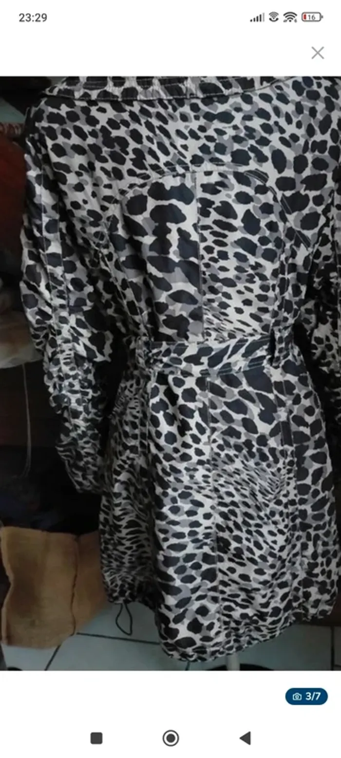 Trench leopard jacqueline Riu taille 36 neuf - photo numéro 3