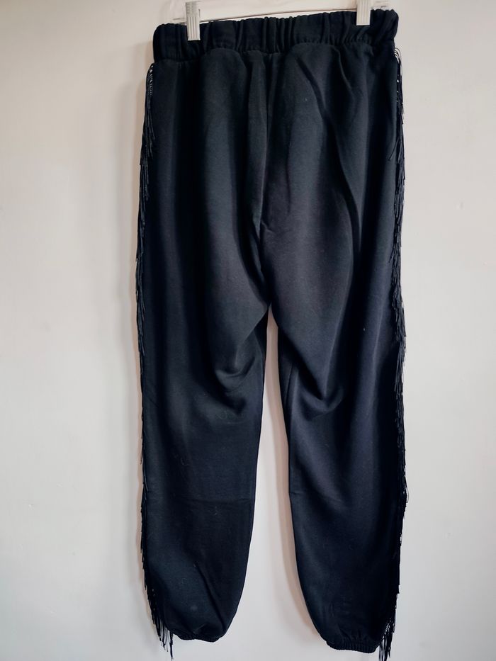 Pantalon jogging noir franges – Taille 36 – ASOS - photo numéro 2