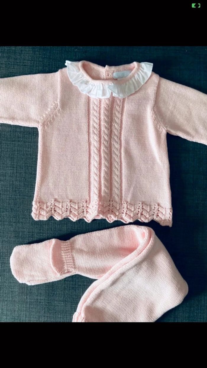 Ensemble fille 2 pièces 6 mois morisketa 100 % coton - photo numéro 10