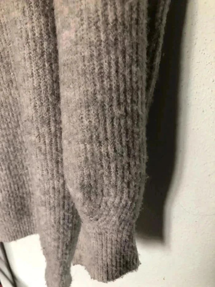 Robe pull en mailles gris clair - photo numéro 3
