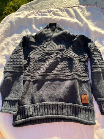 Pull 5 ans tape à l’œil bleu marine