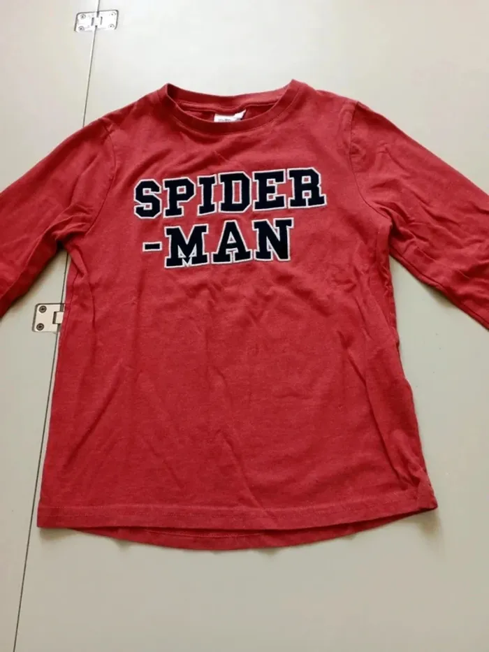 Tee shirt manche longue 8 ans spiderman