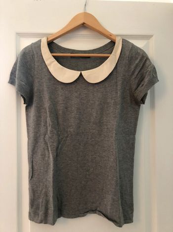 Top Comptoir des cotonniers col en soie