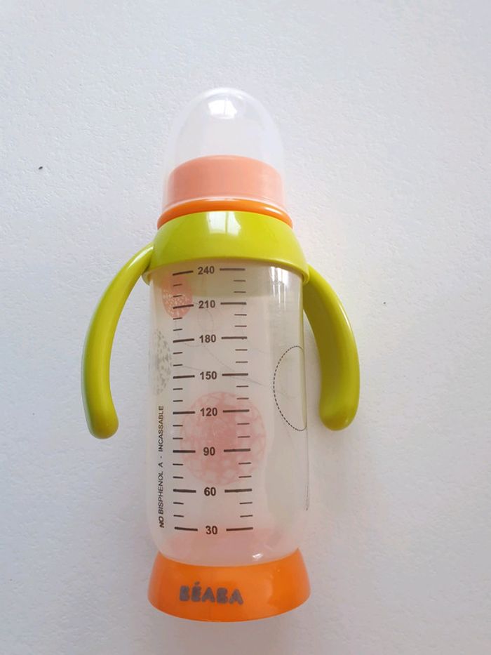 Biberon beaba 260 ml avec poignets - photo numéro 2