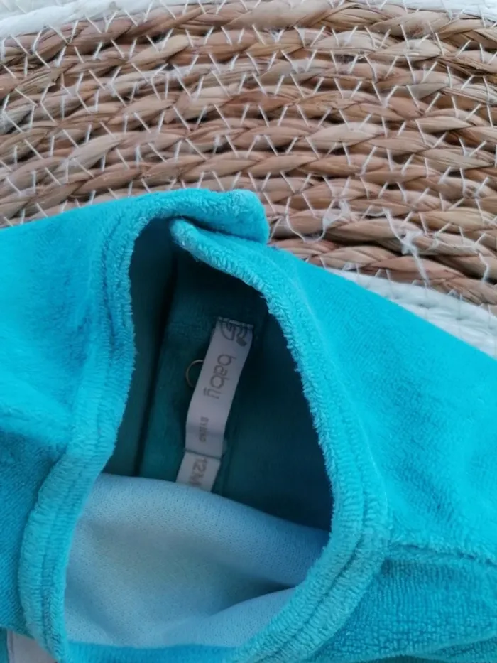 Pyjama velours une pièce - Gémo - 12 mois - photo numéro 2